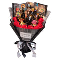 Bouquet de Savons Roses Faits à la Main Luffy/Zoro avec LED pour Cadeaux Romantiques de la Saint-Valentin