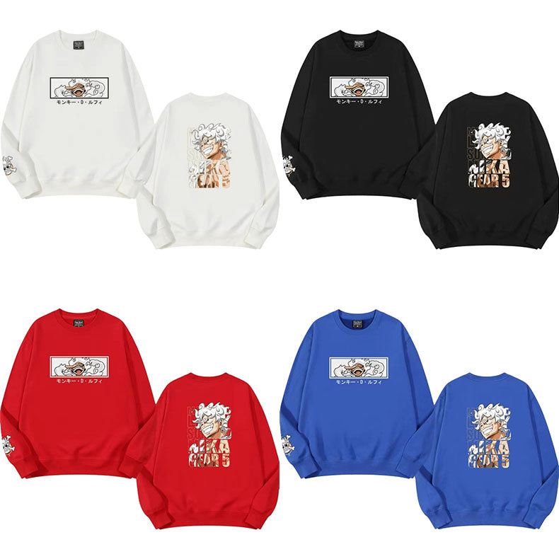 Nika Luffy mode confortable ample chaud manches longues vêtements