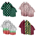 T-shirt Tanjirou/Nezuko, nouveauté été, coupe ample, chemise COS imprimée, tendance jeune décontractée, polyvalente