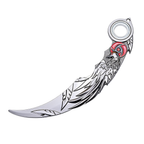 Naruto Itachi Uchiha Rotatable Karambit Knife - Sharingan Eagle Metal Replica Prop