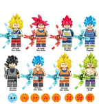 Jouet de construction en blocs à assembler Son Goku/Vegeta Super Saiyan 4