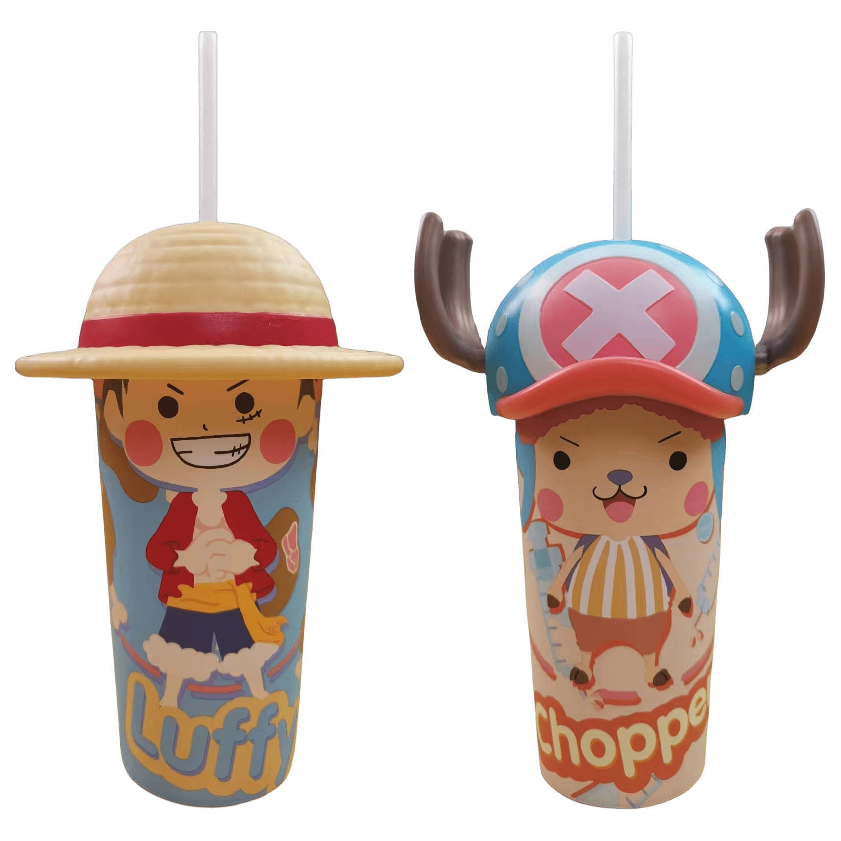 Gobelet à boisson fraîche Luffy/Chopper Cola