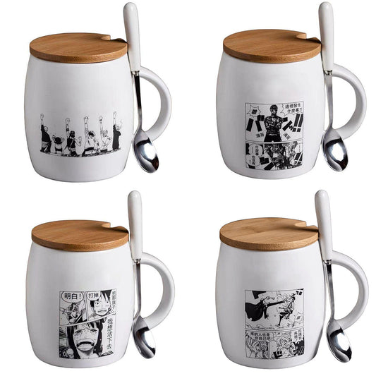 Luffy / Zoro Ceramic Cup Delicate And Durable Heat Resistant Ceramic Cup