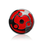 Naruto Uchiha Madara Sharingan Mangekyo Rotatif Épingle en émail, Broche Anime Rotative