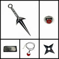 Sasuke1:1 métal kunaishuriken bague bandeau collier costume