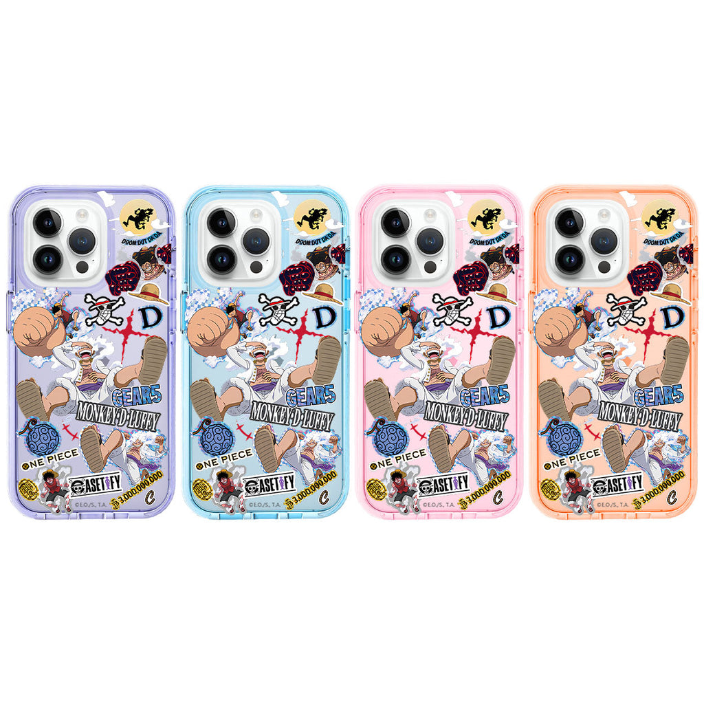 Coque de téléphone antichoc en silicone iPhone Nika Luffy