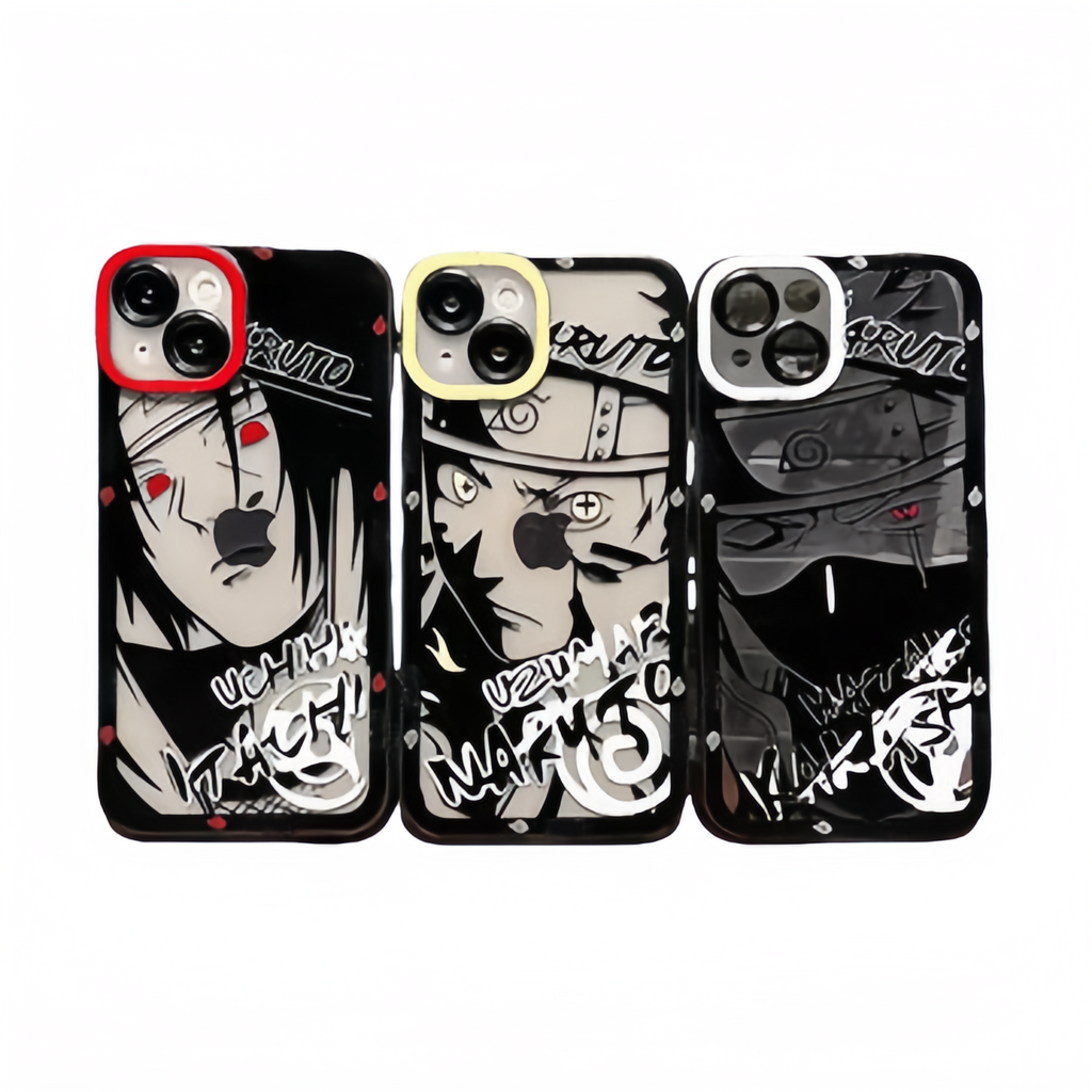 Coque de téléphone antichoc en silicone Uchiha Itachi/Hatake Kakashi pour iPhone