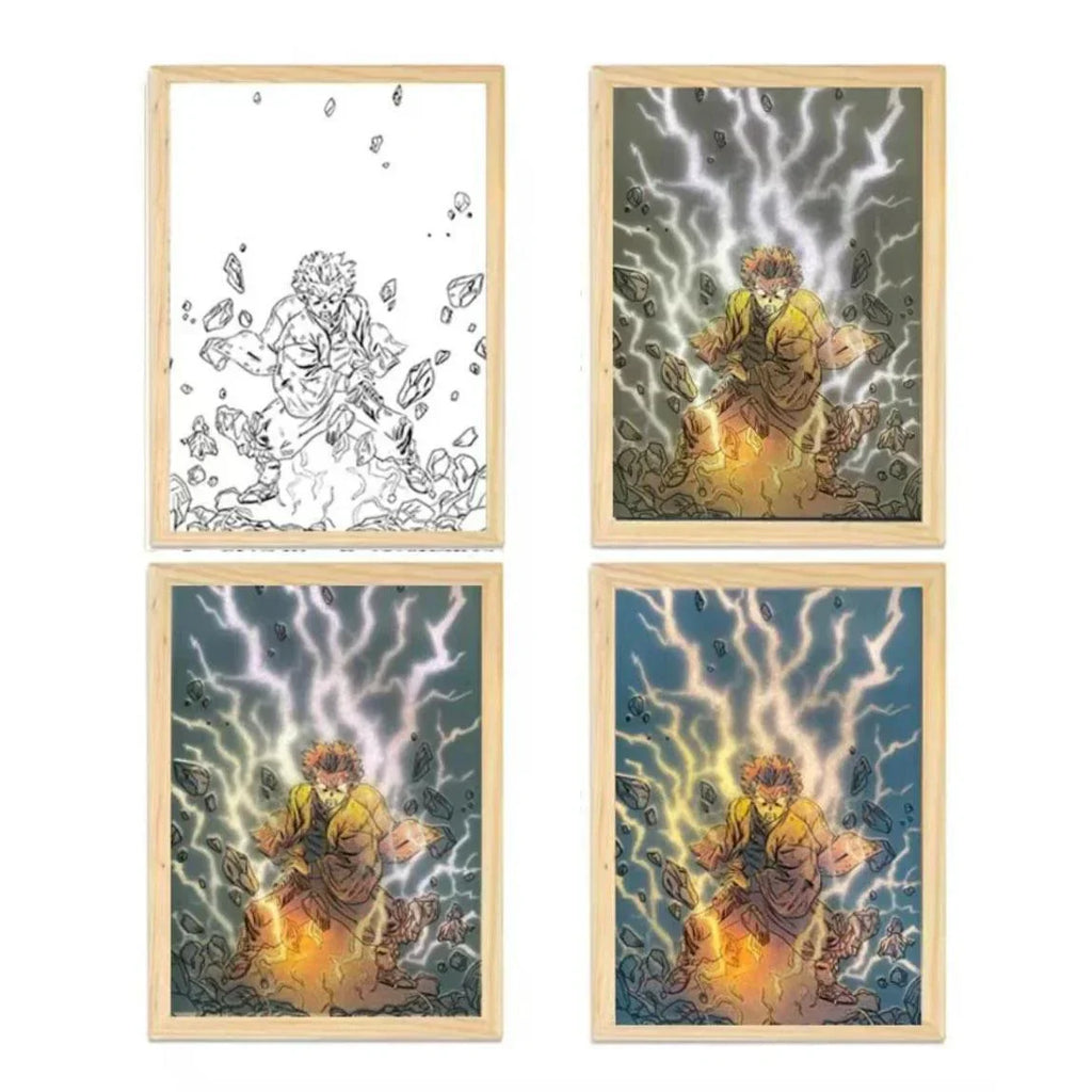 Agatsuma Zenitsu Tableau lumineux Ambiance Effets d'éclairage sympas