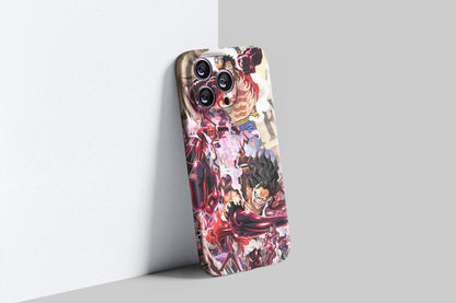 Luffy's Gear 4th Bounceman & Snakeman | One Piece 3D Printed Anime Phone Case