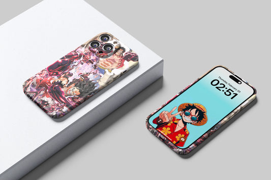 Luffy's Gear 4th Bounceman & Snakeman | One Piece 3D Printed Anime Phone Case