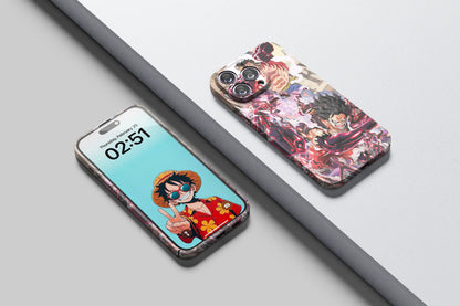 Luffy's Gear 4th Bounceman & Snakeman | One Piece 3D Printed Anime Phone Case