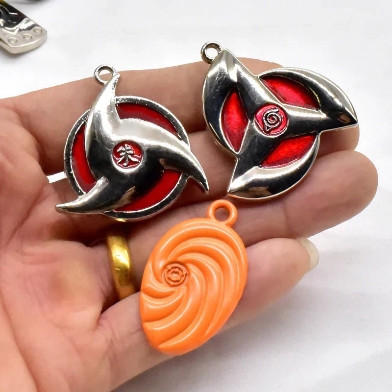 Naruto Naruto Uzumaki Sasuke Uchiha Anime Jewelry Gift Set, Ninja Kunai Headband Sharingan Pendant Collection Box