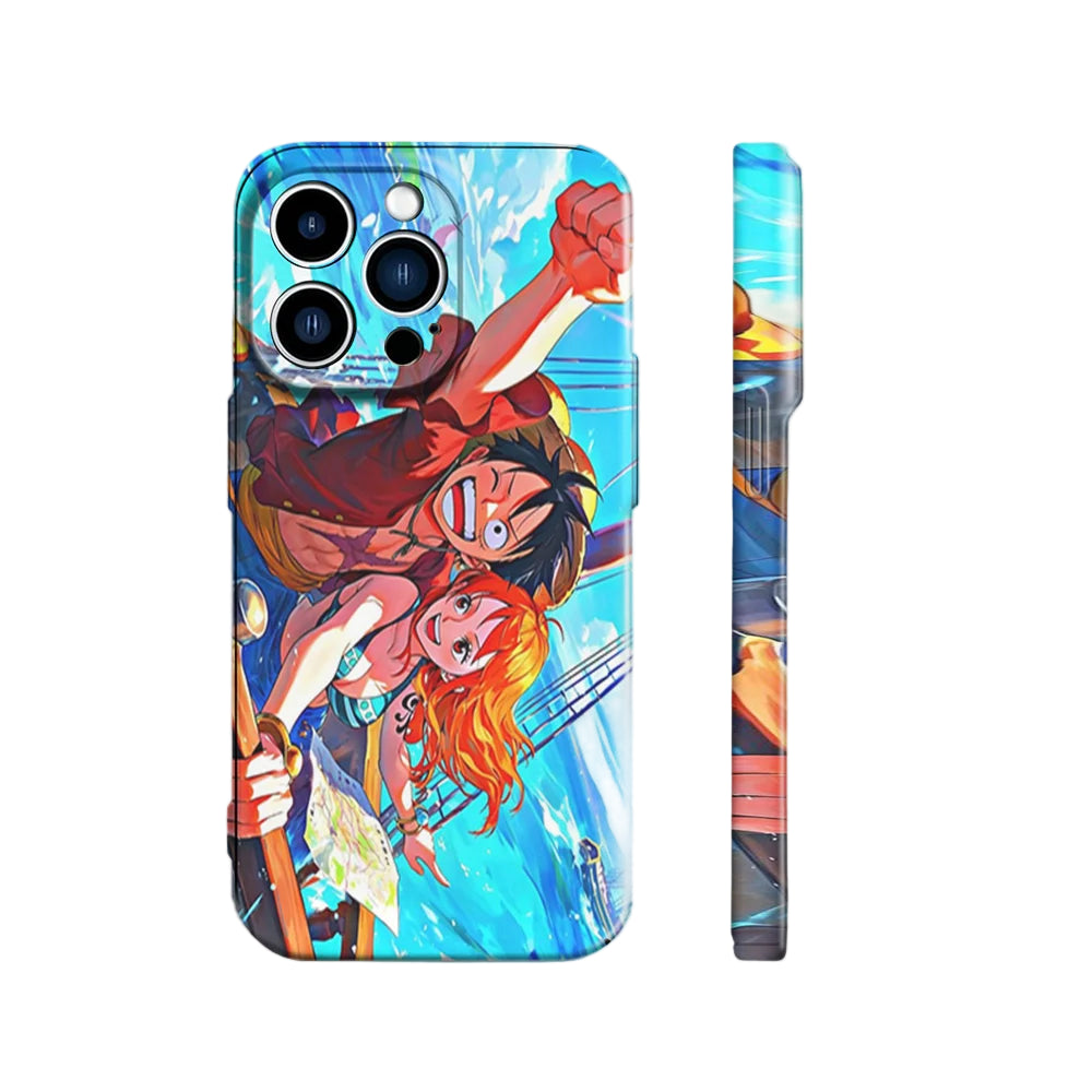 Luffy & Nami | One Piece 3D Printed Anime Phone Case