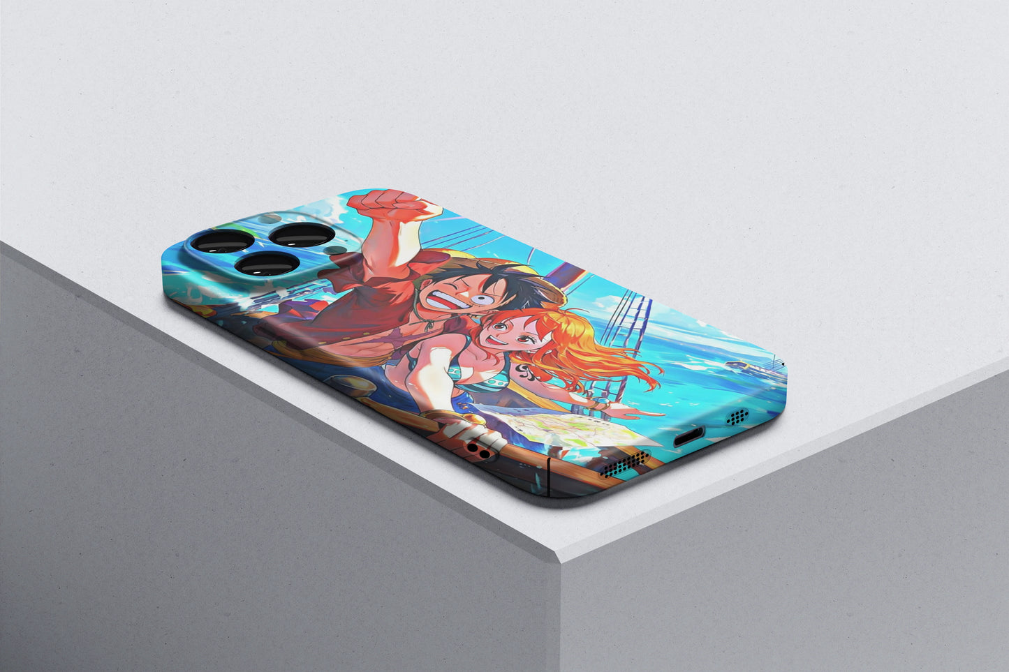 Luffy & Nami | One Piece 3D Printed Anime Phone Case