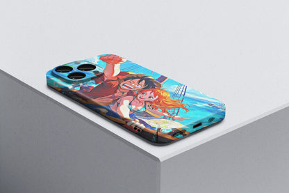 Luffy & Nami | One Piece 3D Printed Anime Phone Case