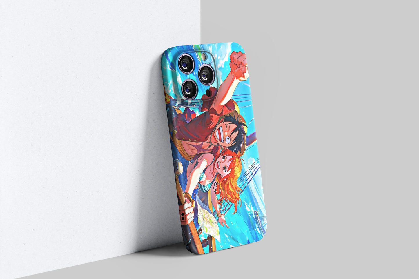 Luffy & Nami | One Piece 3D Printed Anime Phone Case