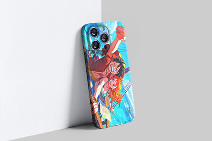 Luffy & Nami | One Piece 3D Printed Anime Phone Case