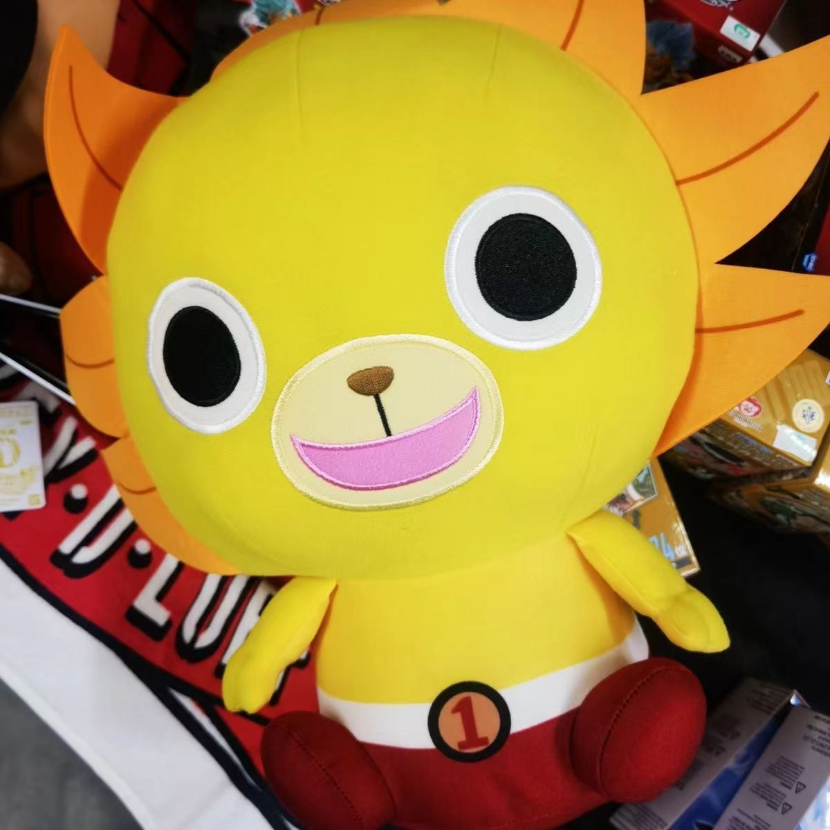 Luffy/Sunny modélisation de jolies poupées en peluche de dessins animés