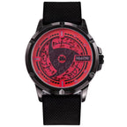 Naruto Itachi Montre à quartz rotative, Mode Ermite des Six Chemins Sharingan Montre-bracelet Anime