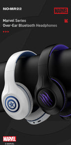 Casque sans fil Marvel Avengers Captain America Iron Man, Casque de jeu supra-auriculaire Bluetooth 5.4