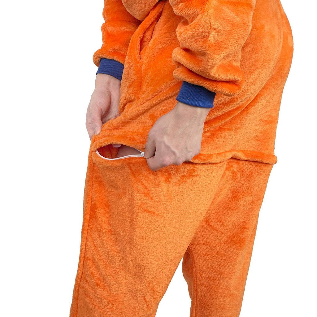 Son Goku Flannel Nightgown Bathrobe - Fall asleep in a comfortable nightgown