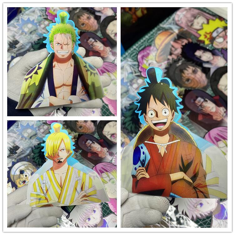 Luffy / Zoro / Nami 3D Gradient Stickers