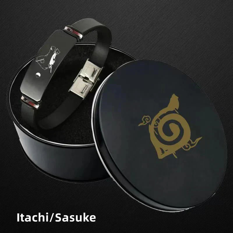 Sasuke/Itachi Titanium Gold Sports Bracelet (Length 21CM width 1CM)