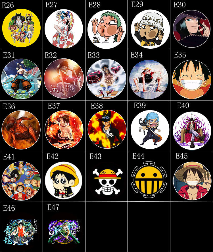 Projecteur HD Luffy/Zoro avec détecteur automatique