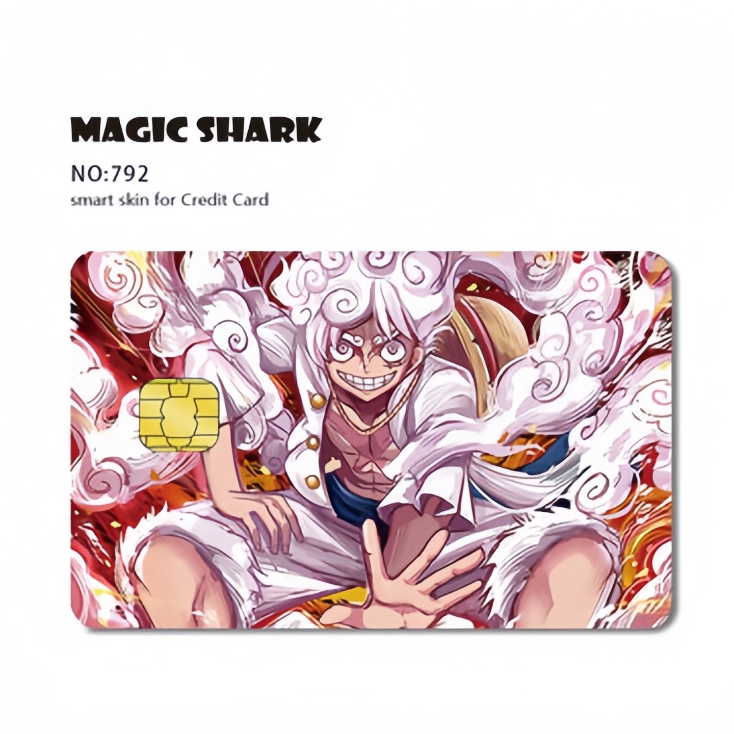 Autocollants de carte bancaire Luffy/Zoro épaissis avec gommage cristal personnalisés