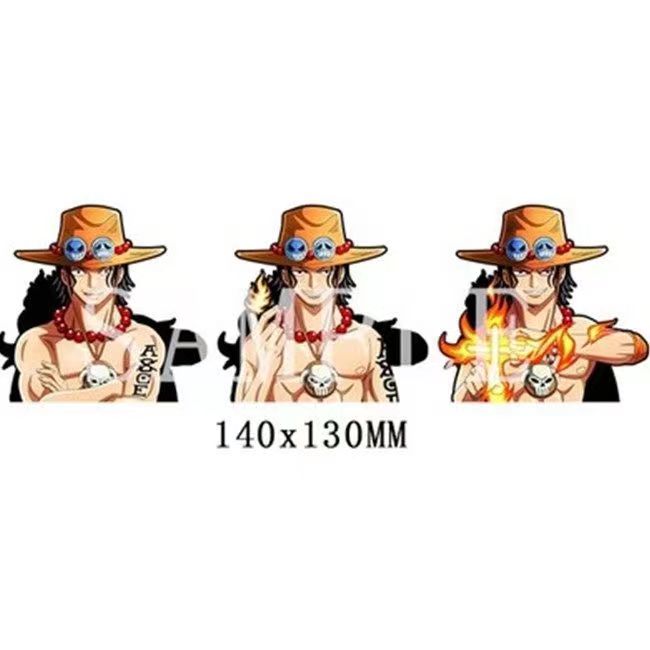 Autocollants 3D dégradés Luffy/Zoro/Nami