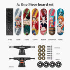 Skateboard professionnel Luffy/Zoro à motif fin (Taille: 80CM×20CM)