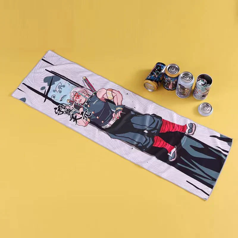 Kamado Tanjirou Serviette Boîte mystère Serviette de sport Serviette rafraîchissante Serviette absorbante Serviette cadeau