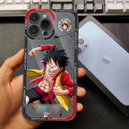 Coque de téléphone en silicone Luffy/Zoro/Ace résistante aux chocs pour iPhone