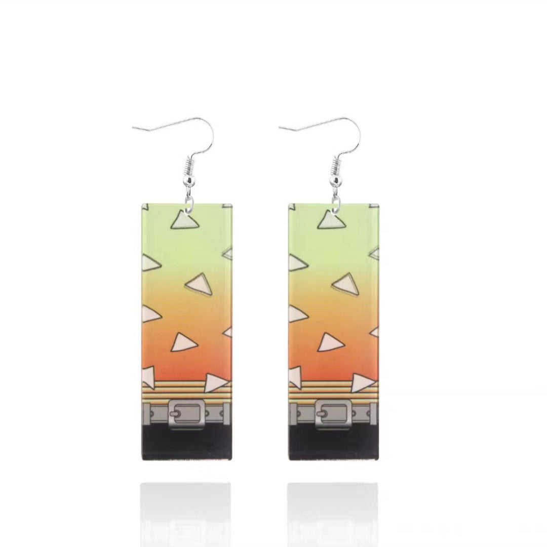 Magnifiques boucles d'oreilles Tanjirou/Nezuko pour un charme unique