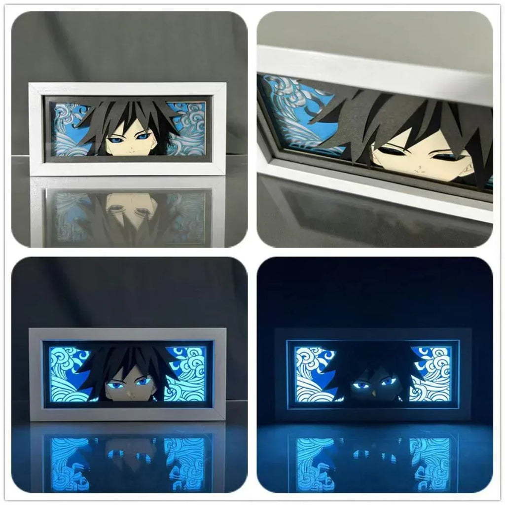 Tanjirou/Nezuko/Giyuu/Mitsuri Veilleuses de bureau exquises Luminescence Décoration de bureau