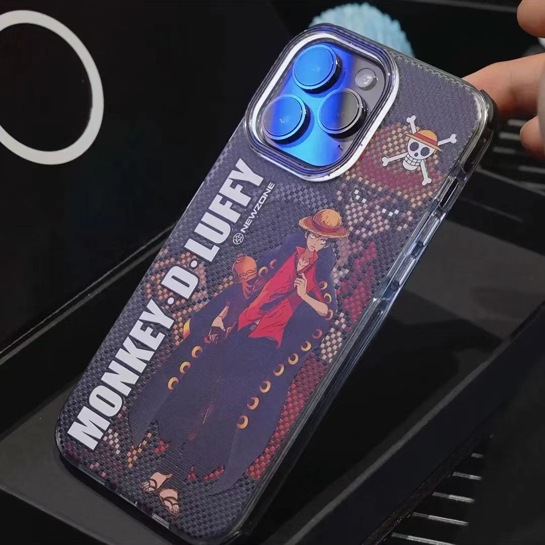 Coque Luffy/Zoro en silicone antichoc pour iPhone