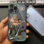 Coque de téléphone en silicone Luffy/Zoro/Ace résistante aux chocs pour iPhone