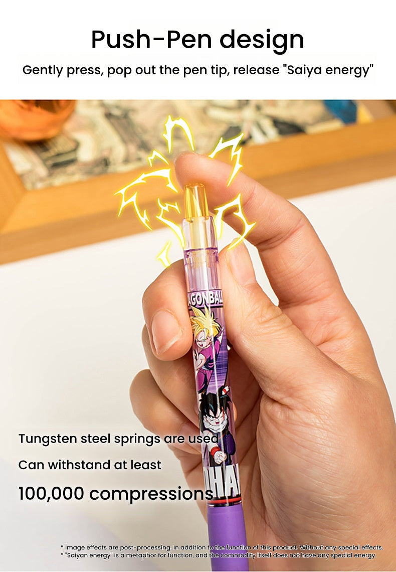 Stylo bille Goku/Vegeta Cool Push - Ressentez la puissance de l'anime en écrivant