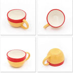 Luffy/Ace/Sabo Hat Shape Heat Resistant and Durable Ceramic Mugs