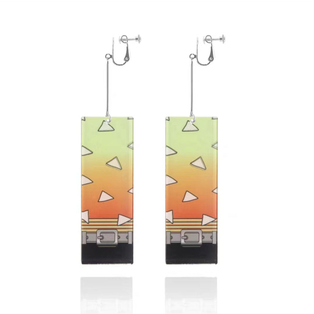 Magnifiques boucles d'oreilles Tanjirou/Nezuko pour un charme unique