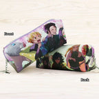 Tanjirou/Nezuko exquise trousse multi-fonctionnelle avec compartiments astucieux et motifs originaux