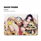 Autocollants de carte bancaire Luffy/Zoro épaissis avec gommage cristal personnalisés