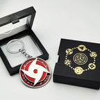 Porte-clés rotatif Sharingan Naruto - Jouet Fidget Spinner Uchiha Anime