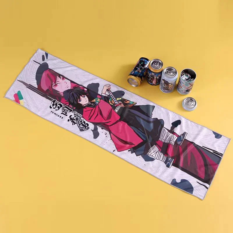 Kamado Tanjirou Serviette Boîte mystère Serviette de sport Serviette rafraîchissante Serviette absorbante Serviette cadeau