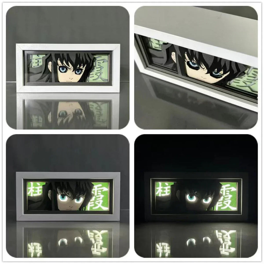 Tanjirou/Nezuko/Giyuu/Mitsuri Veilleuses de bureau exquises Luminescence Décoration de bureau