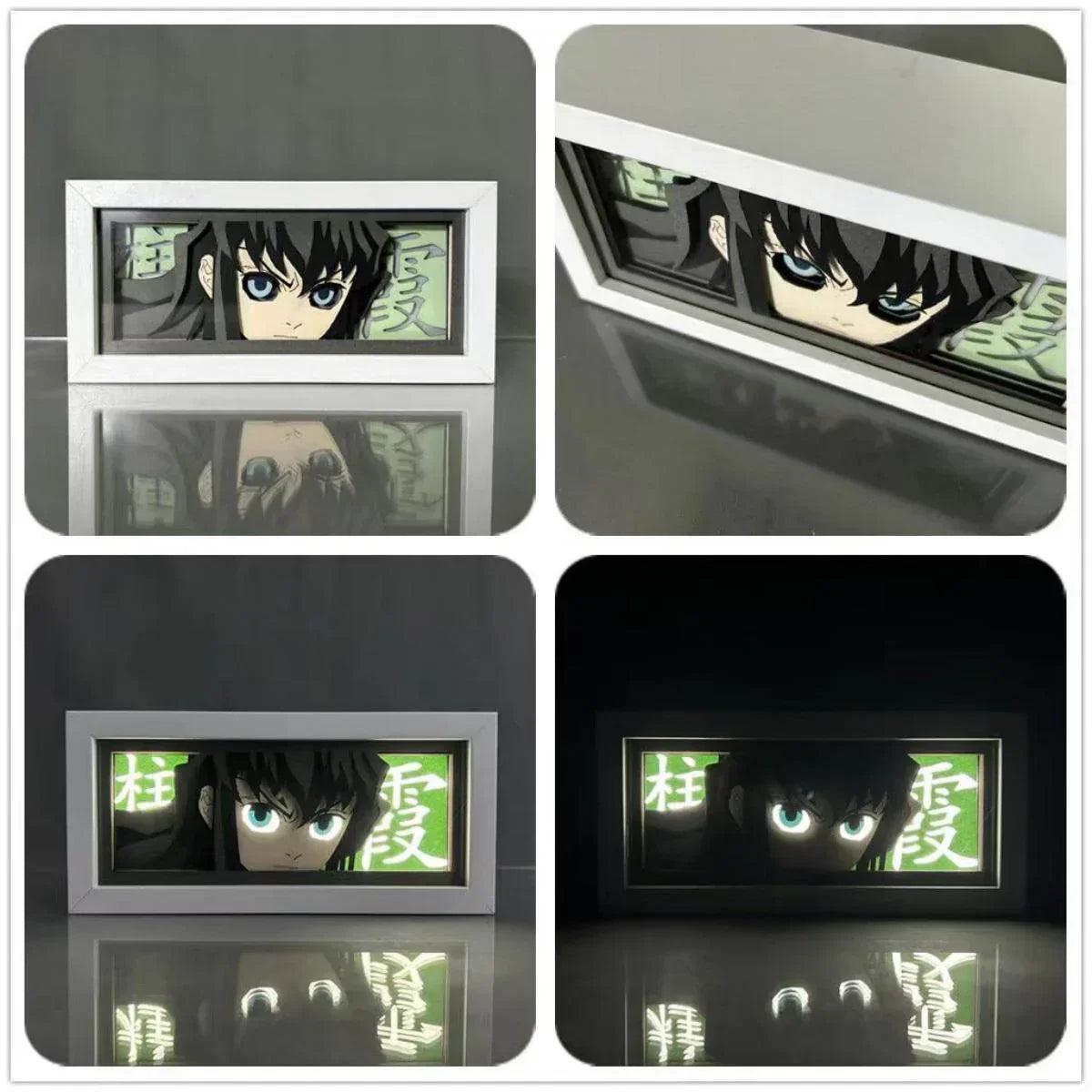 Tanjirou/Nezuko/Giyuu/Mitsuri Veilleuses de bureau exquises Luminescence Décoration de bureau