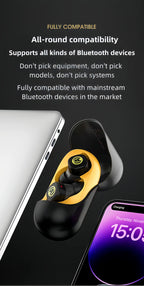 Marvel Iron Man Captain America TWS Earbuds, Avengers Bluetooth 5.3 Wireless Gaming Headphones