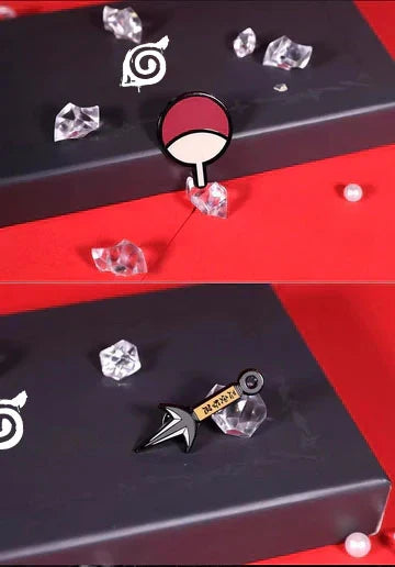 Collection de badges métalliques susuke/itachi/kakakshi Mangekyou Sharingan