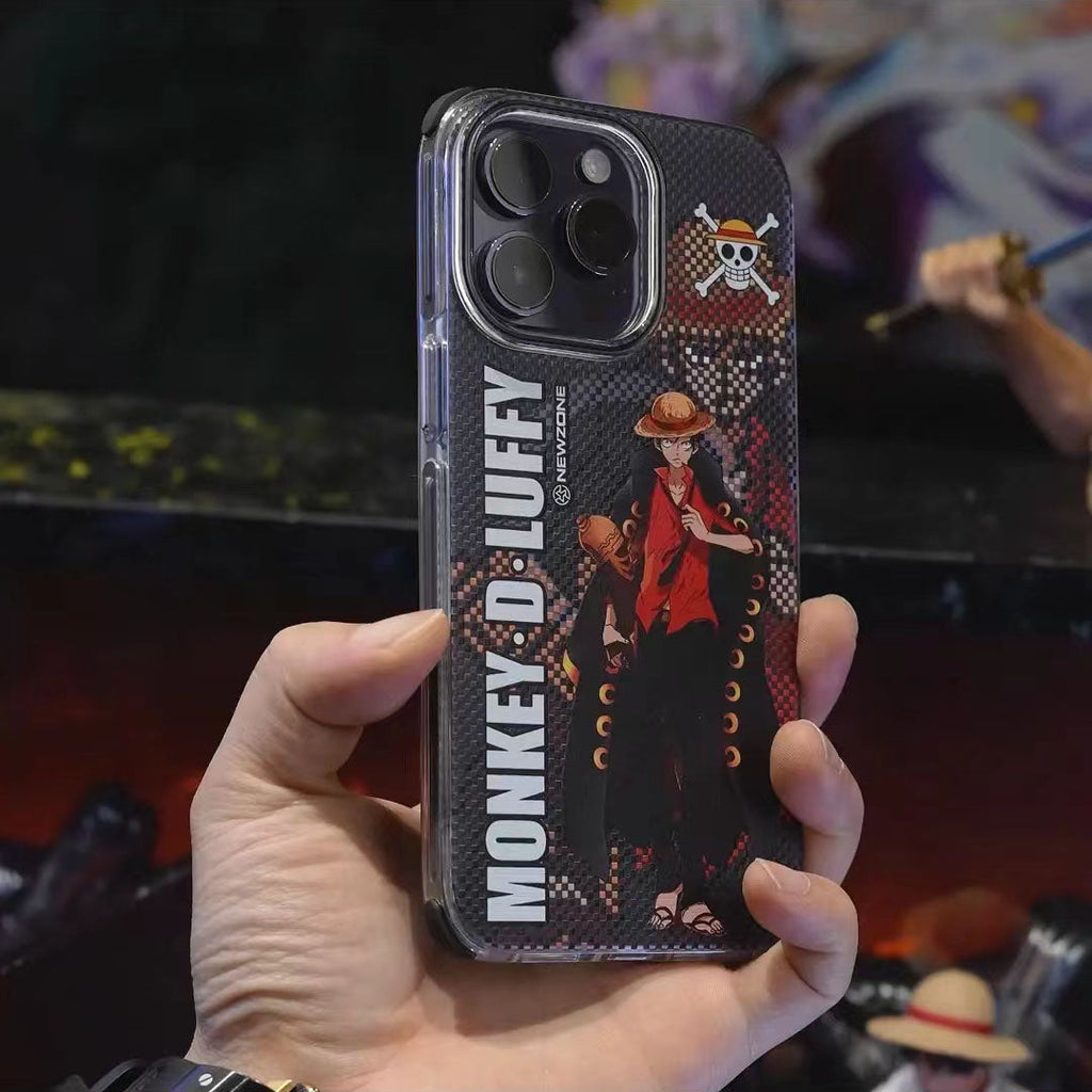 Coque Luffy/Zoro en silicone antichoc pour iPhone