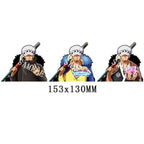 Autocollants 3D dégradés Luffy/Zoro/Nami